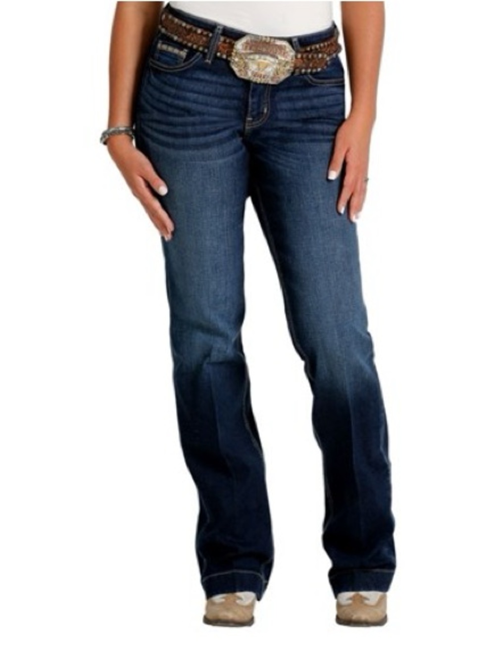 CRUEL GIRL WOMEN'S DARK STONEWASH HAYLEY JEANS SIZE 27/3L